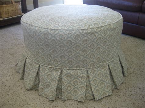 slipcover for round ottoman.